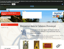 Tablet Screenshot of le-cabanon-provencal.fr